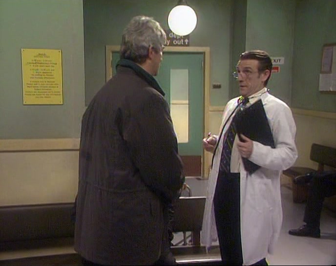 - AH! DOCTOR, HOW'S THE PATIENT? - HANGING IN THERE. MOSTLY SHOCK. 