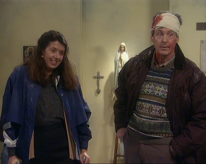 - IT'S, UH...IT'S NOT A STAB WOUND. - SURE, HE'S FINE. 