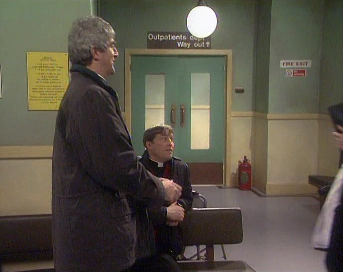 - AH! DOCTOR, HOW'S THE PATIENT? - HANGING IN THERE. MOSTLY SHOCK. 
