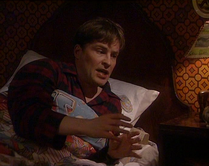 AND WHEN SAINT TIBULUS TRIED TO TAKE THAT BANANA OFF THE OTHER LAD? 