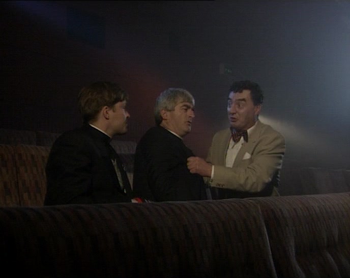 ACTUALLY, WE MIGHT AS WELL STAY AND SEE THE FILM FIRST. 