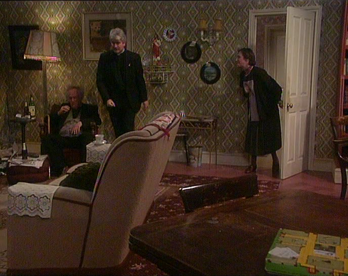 FATHER CRILLY, BISHOP BRENNAN'S HERE.  