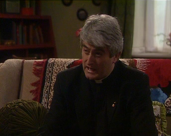 WE WERE TALKING ABOUT IT LAST NIGHT,
 DOUGAL. TO FATHER HERNANDEZ.
 
