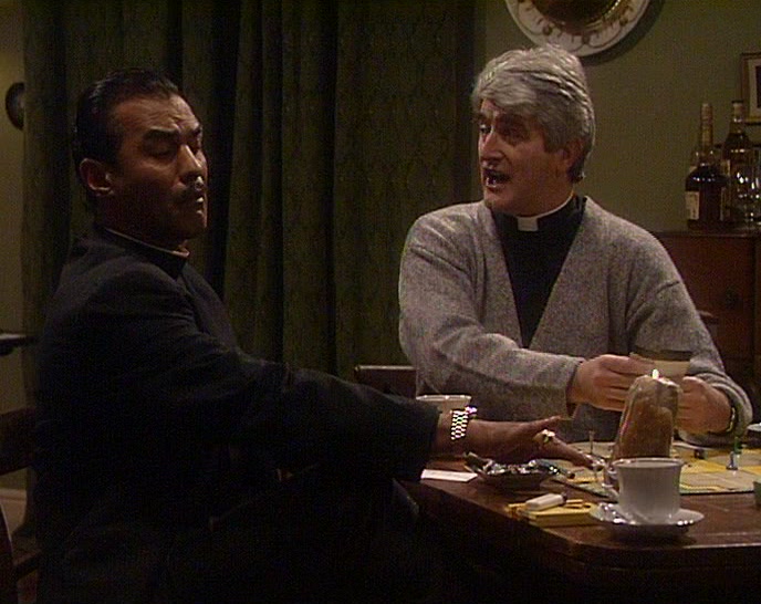 HE'S A ONE-MAN CANDLE FACTORY. AREN'T YOU, FATHER JACK? 