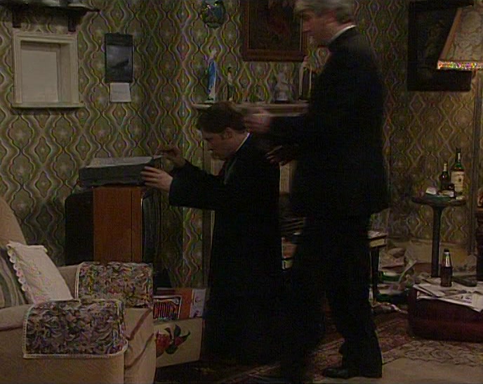 COME ON, DOUGAL, THE BISHOP WILL BE HERE SOON. 