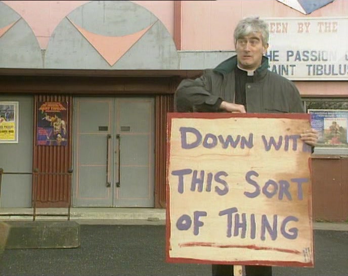 I'LL GUARD A CLOSED CINEMA AGAINST ANYONE WANTING TO WATCH A FILM 