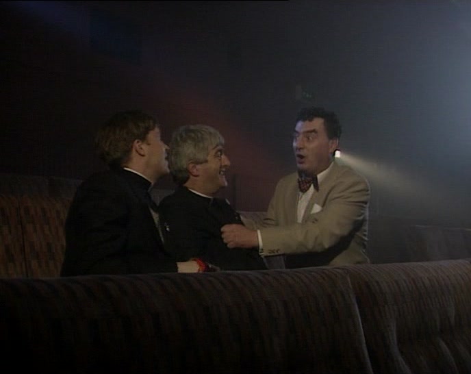 ACTUALLY, WE MIGHT AS WELL STAY AND SEE THE FILM FIRST. 