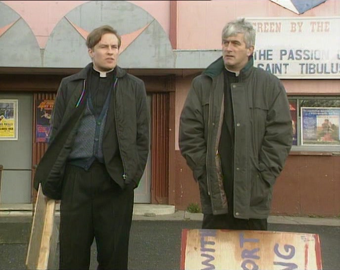 NOW, DIDN'T THE BISHOP WANT US TO CHAIN OURSELVES TO THE RAILINGS? 
