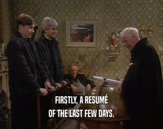FIRSTLY, A RESUM
