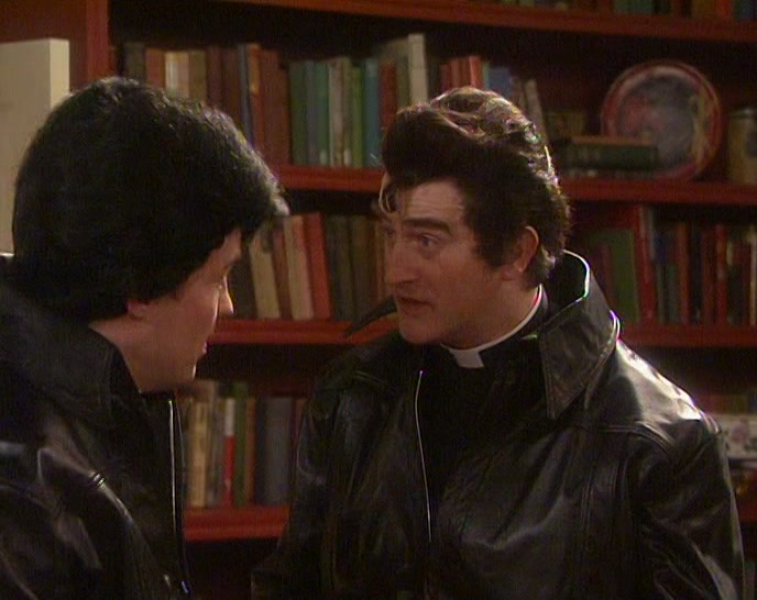 I TOLD YOU. FATHER DUNNE IS BRINGING HIM OVER. 
