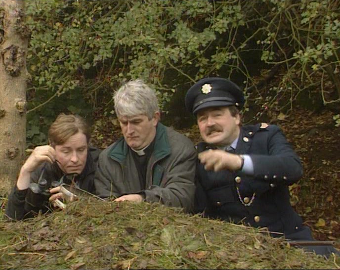 THAT'LL SCARE HIM OUT OF THE WOODS SO I CAN GET A CLEAR SHOT. 