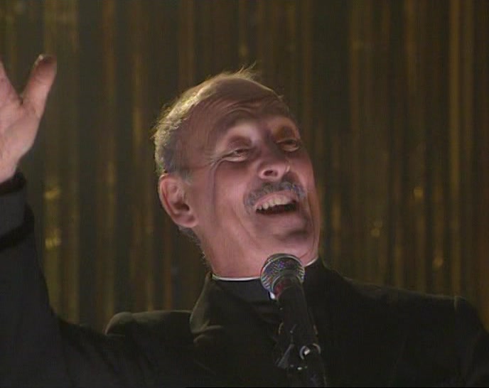 (LAUGHING) ON TO THE STAGE...  