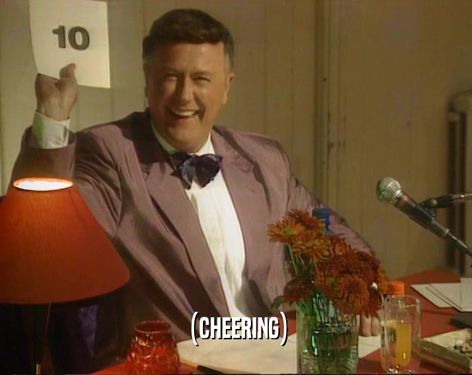 (CHEERING)  