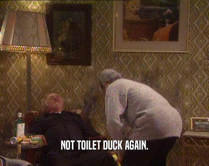 NOT TOILET DUCK AGAIN.  