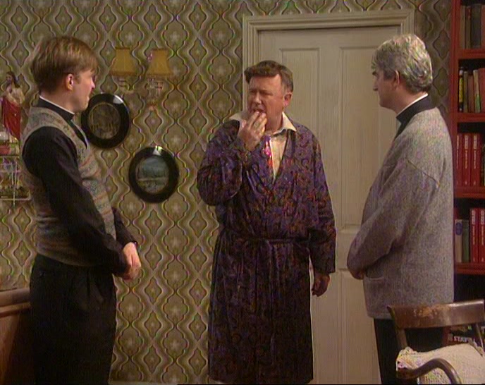 BRUSH ME TEETH... I'VE A VERY STRANGE TASTE OF RAW MEAT IN MY MOUTH. 