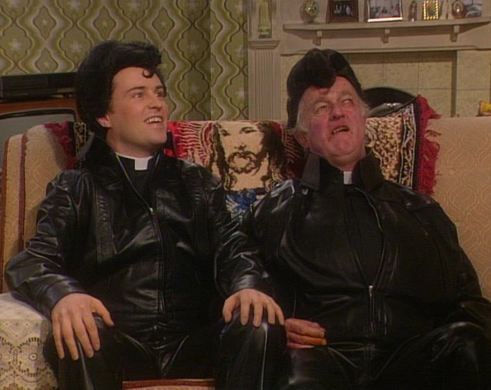 WHAT ARE YOU DOING? YOU TWO CAN'T GO AS ELVIS. 