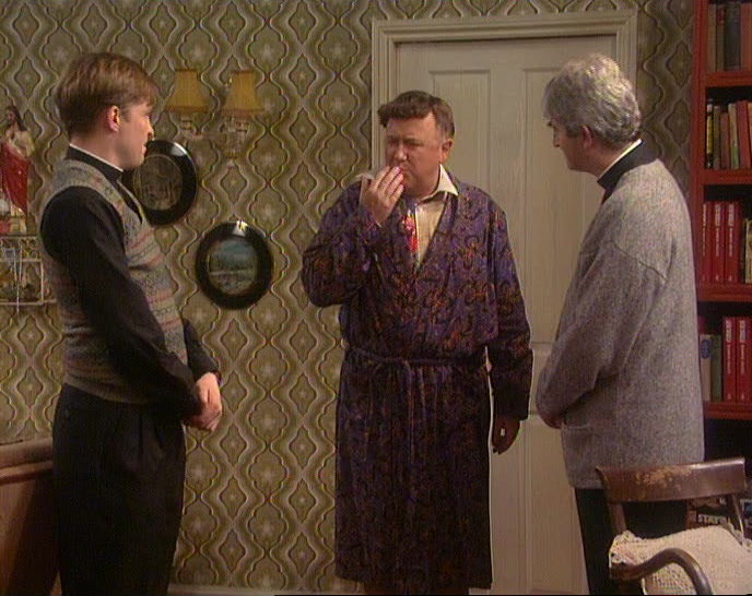 BRUSH ME TEETH... I'VE A VERY STRANGE TASTE OF RAW MEAT IN MY MOUTH. 