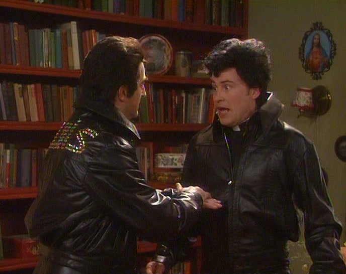 - DOUGAL. CALM DOWN. - HEADS. TAILS. HEADS. 