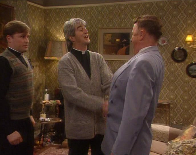 FATHER TED CRILLY.
 IT'S AN HONOUR, MR...
 