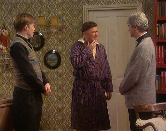 BRUSH ME TEETH... I'VE A VERY STRANGE TASTE OF RAW MEAT IN MY MOUTH. 