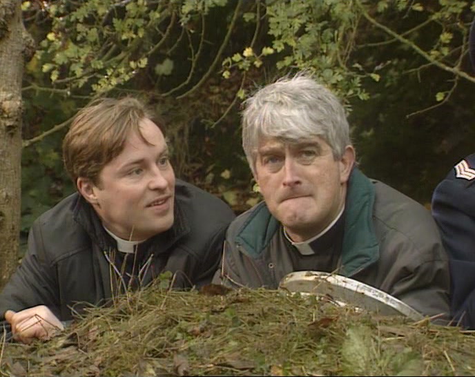THERE, BY THE TREES.  