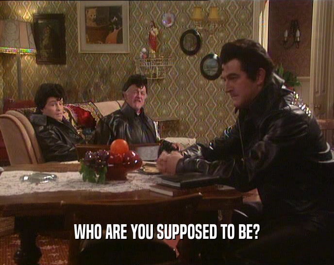 WHO ARE YOU SUPPOSED TO BE?  