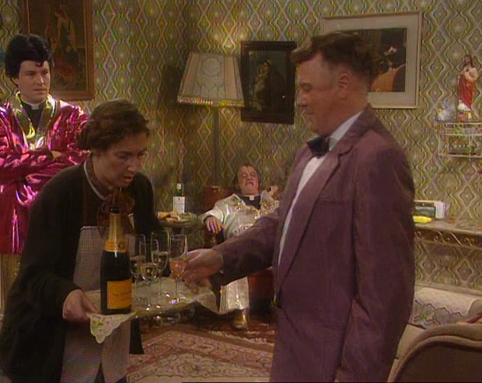I MIGHT AS WELL HAVE A GLASS OF CHAMPAGNE, CHEERS. 