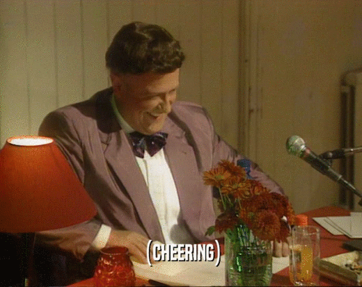 (CHEERING)  
