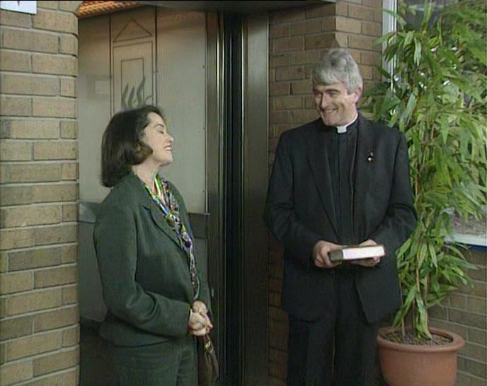 - GOOD LUCK AGAIN. - THANK YOU, FATHER. 