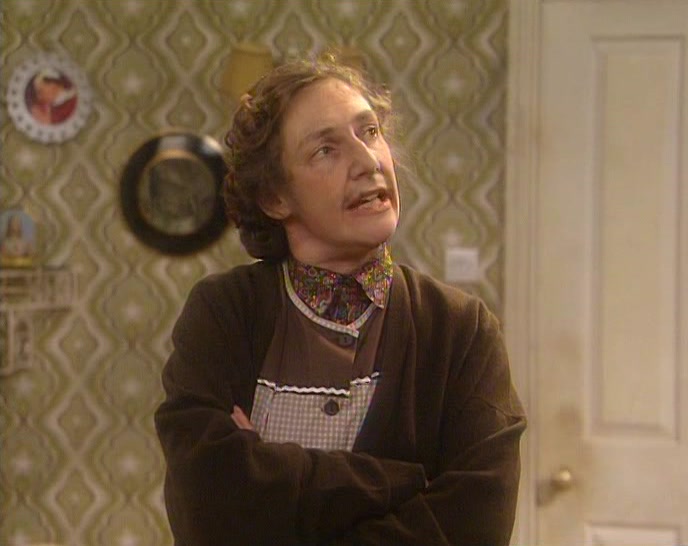 WELL, FATHER, I NEVER THOUGHT WE'D HAVE ANYONE LIKE HER STAYING HERE. 