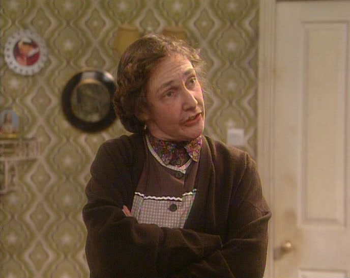 WELL, FATHER, I NEVER THOUGHT WE'D HAVE ANYONE LIKE HER STAYING HERE. 