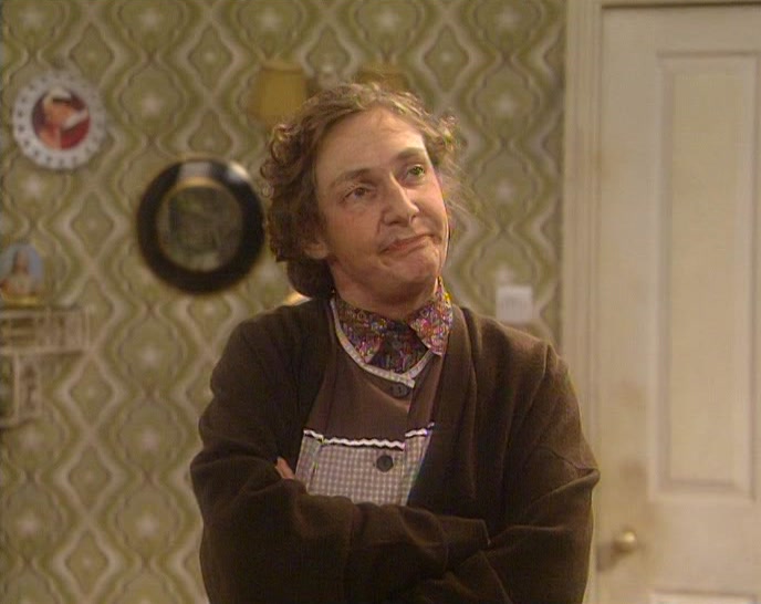 WELL, FATHER, I NEVER THOUGHT WE'D HAVE ANYONE LIKE HER STAYING HERE. 