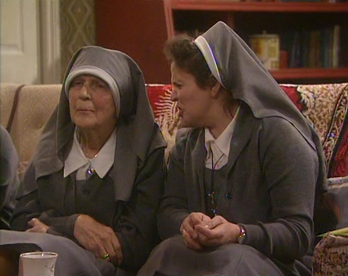 (SHRIEKS) SISTER JULIA, DO YOU HAVE A QUESTION? 