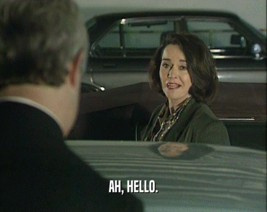 AH, HELLO.  