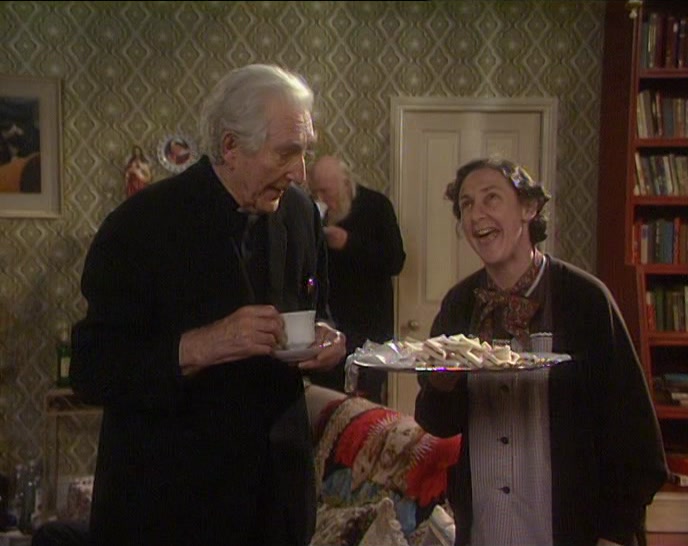 - NO, THANKS, MRS DOYLE. I'M FINE. - HAVE A TRY. THEY'RE DIAGONAL. 