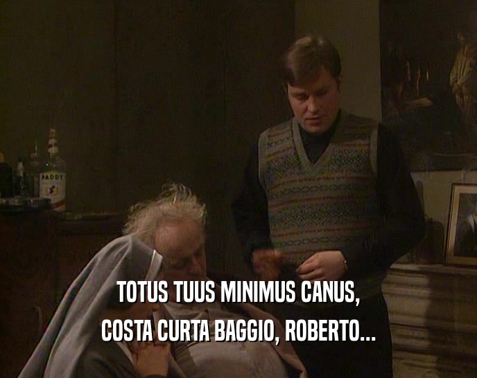 TOTUS TUUS MINIMUS CANUS, COSTA CURTA BAGGIO, ROBERTO... 