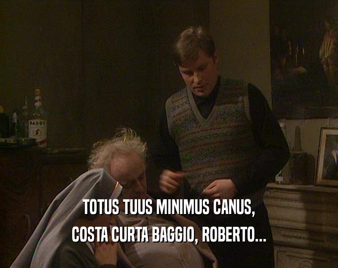 TOTUS TUUS MINIMUS CANUS, COSTA CURTA BAGGIO, ROBERTO... 