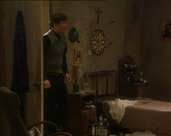 MORNING, FATHER.  