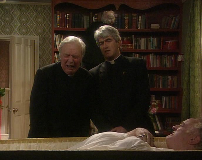 - WE'LL SEE HIM IN THE NEXT WORLD. - OH, YEAH, SURE. 