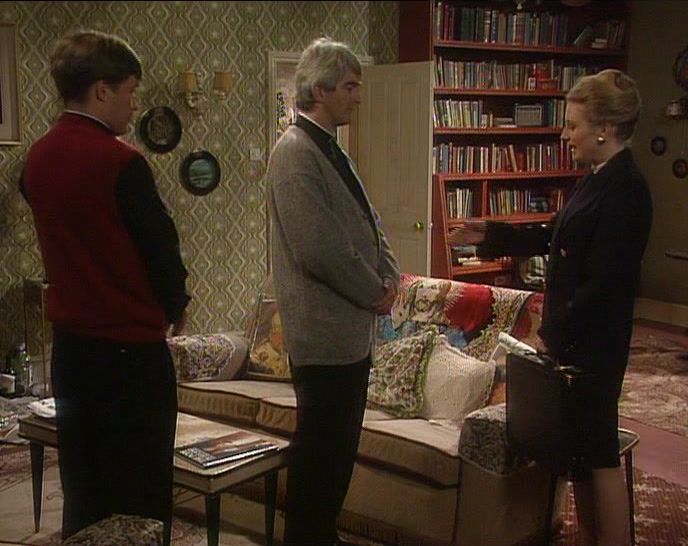 MY NAME IS LAURA SWEENEY. THIS MUST BE FATHER MCGUIRE. 