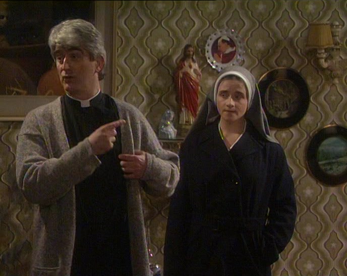 OH. NOW, I'M GOING TO GIVE SISTER MONICA A LIFT. 