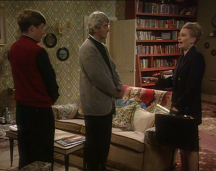 MY NAME IS LAURA SWEENEY. THIS MUST BE FATHER MCGUIRE. 