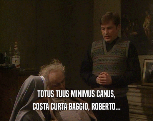 TOTUS TUUS MINIMUS CANUS,
 COSTA CURTA BAGGIO, ROBERTO...
 