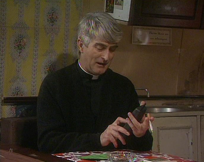 I'LL CALL HIM ON HIS MOBILE PHONE. I GOT HIM ONE FOR CHRISTMAS. 