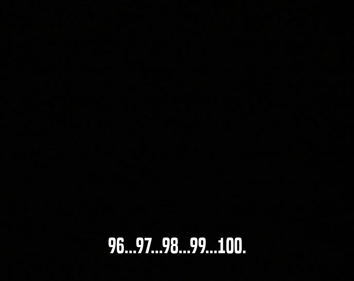 96...97...98...99...100.  
