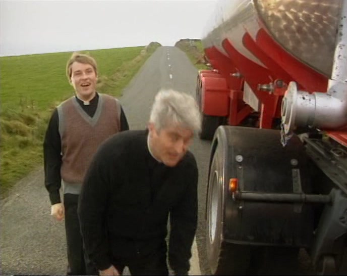 TOM, THANK GOD, TOM! WE NEED A LIFT. 