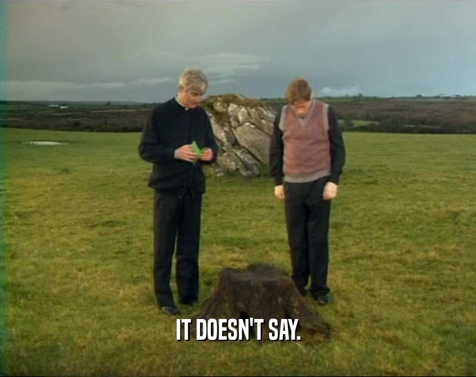 IT DOESN'T SAY.  