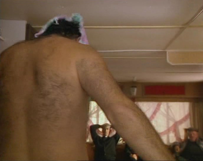 (MAN) I'M WRINKLIN' LIKE A RAISIN IN THERE. I'LL BE BACK IN A SEC. 