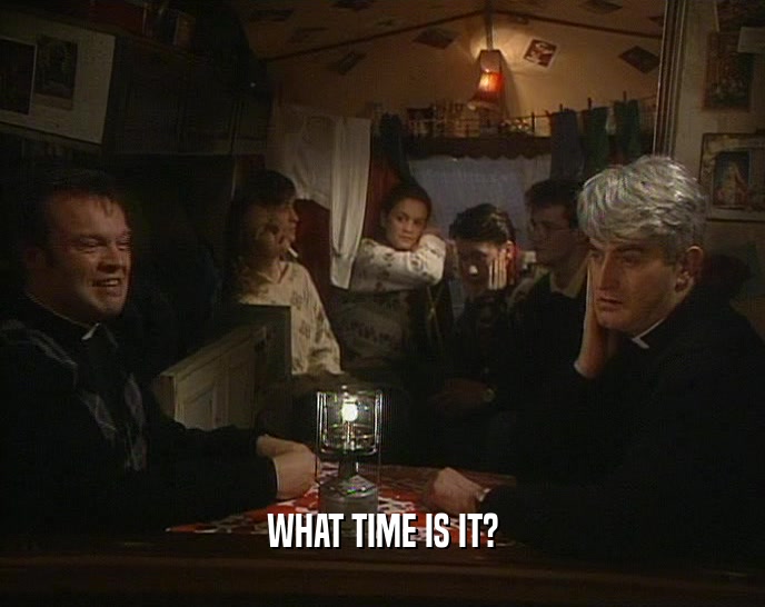 WHAT TIME IS IT?  