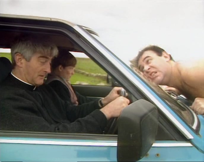 - PRETEND WE DIDN'T SEE HIM. - I DOUBT HE'D BELIEVE US. 